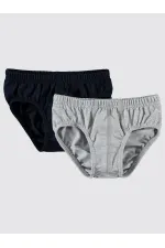 Culottes pour garçon de 2 à 9 ans, gris et bleu marine - Lot