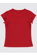 Girls' T-shirt, Ages 2-5, Red - Pack