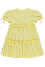 Kız Çocuk Jile ve Elbise 2-5 Yaş Sarı - Paket