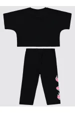 Kız Çocuk Takım 6-9 Yaş Siyah - Paket