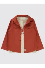 Chemise garçon 6-9 ans cuivre foncé - Lot