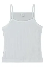 Girl's Tank Top 2-9 Years White-Lilac - Package