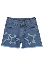 Short fille bleu 10-13 ans - Paquet