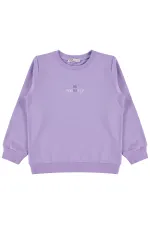 Sweat-shirt pour fille, 6-9 ans, lilas foncé - Lot