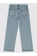 Pantalon bleu glacier pour fille (10-13 ans) - Emballage