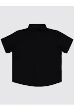 Erkek Çocuk Gömlek 2-5 Yaş Siyah - Paket