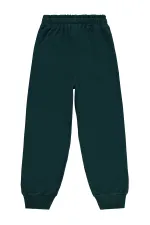 Pantalon de survêtement garçon, 10-13 ans, vert mousse foncé - Lot