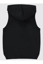 Erkek Çocuk Yelek 10-13 Yaş Siyah - Paket