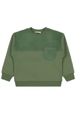 Erkek Çocuk Sweatshirt 2-5 Yaş Haki - Paket