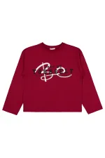 Girl's Sweatshirt 10-13 Years Old Burgundy - Package
