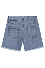 Kız Çocuk Şort 6-9 Yaş Mavi - Paket