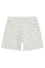 Kız Çocuk Şort 10-13 Yaş Kırık Beyaz - Paket