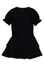 Kız Çocuk Jile ve Elbise 10-13 Yaş Siyah - Paket