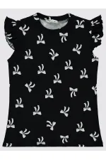 Girls' T-Shirt 10-13 Years Old Black - Pack