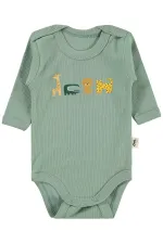 Bebek Çıtçıtlı Badi 0-24 Ay Haki - Paket