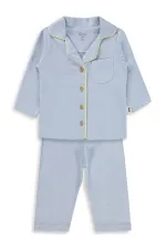 Ensemble pyjama bébé 0-24 mois bleu - Emballage