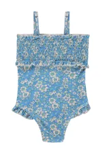 Kız Çocuk Mayo Set 6-13 Yaş Mavi - Paket