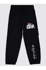 Kız Çocuk Eşofman Altı 2-5 Yaş Siyah - Paket