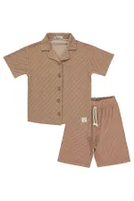 Ensemble garçon 6-9 ans marron - Emballage
