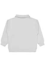Erkek Çocuk Sweatshirt 10-13 Yaş Açık Gri - Paket