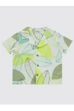 Chemise garçon 2-5 ans vert amande clair - Emballage