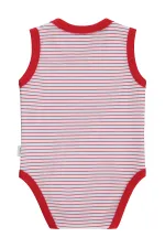 Bebek Çıtçıtlı Badi 0-24 Ay Kırmızı - Paket