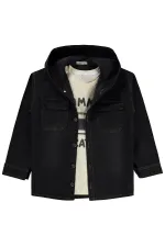 Ensemble chemise garçon, 10-13 ans, gris foncé - Emballage