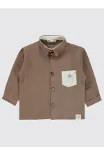 Erkek Çocuk Gömlek 2-5 Yaş Kahve - Paket