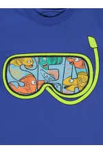 Boys T-Shirt 2-5 Years Old Light Navy Blue - Package