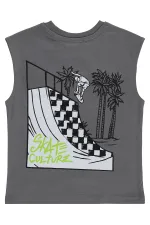 Erkek Çocuk Tişört 2-5 Yaş Gri - Paket