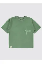 Boys T-Shirt 6-9 Years Khaki - Pack