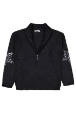 Gilet noir pour fille de 10 à 13 ans - Emballage