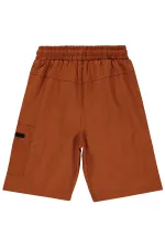 Capri pour garçons de 6 à 9 ans, couleur cannelle - Emballage