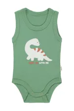 Bebek Çıtçıtlı Badi 0-24 Ay Haki - Paket