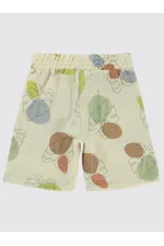 Erkek Çocuk Şort 6-9 Yaş Ekru - Paket