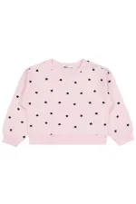 Sweat-shirt pour filles de 2 à 5 ans, couleur poudre - Emballage