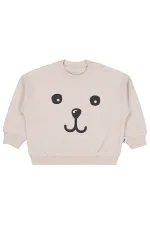 Bebek Sweatshirt 0-24 Ay Taş Rengi - Paket