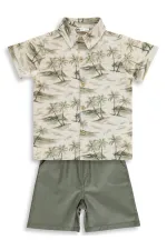 Ensemble d'équipe garçon 2-5 ans kaki - Pack