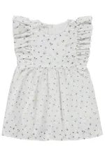 Girls' Jumpsuit and Dress Set, Ages 2-5, Off-White - Package