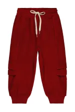 Bas de survêtement garçon bordeaux 2-5 ans - Lot