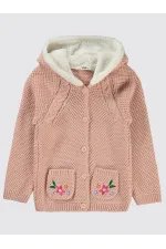 Gilet pour fille de 6 à 9 ans, couleur poudre - Emballage