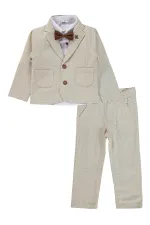 Ensemble d'équipe garçon 2-5 ans beige - Emballage