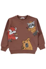 Boys' Sweatshirt Km 2-5 Years Light Brown - Package