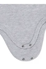 Bebek Çıtçıtlı Badi 0-24 Ay Gri - Paket