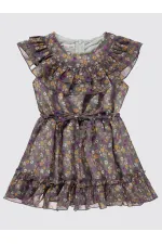 Ensemble gilet et robe violet pour fille (2-5 ans) - Paquet