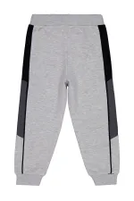 Pantalon de survêtement garçon, 10-13 ans, gris chiné - Lot