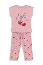 Ensemble pyjama fille, 2-5 ans, rose poudré - Lot