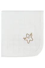 Ensemble couverture et lange pour bébé 0-24 mois, écru - Emballage