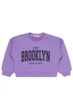 Ensemble de survêtement violet pour filles de 2 à 5 ans - Emballage