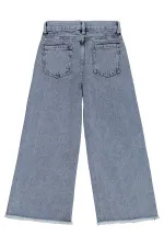 Kız Çocuk Pantolon Kot 10-13 Yaş Buz Mavi - Paket